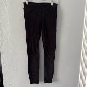 Simply Vera Vera Wang Black Suede Slim Fit Pants Women’s Size Small